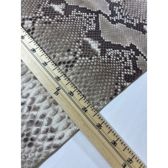 Tory Burch Snakeprint Snake Reptile Animal PrintBlouse Top Tan Cream 4 Wool Silk - Picture 5 of 9